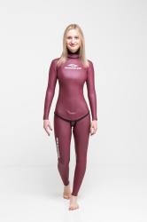 Гидрокостюм Фридайвинг женский 1,5мм голый/ультраспан маджента Гидрокостюм Фридайвинг женский 1,5мм голый/ультраспан маджента